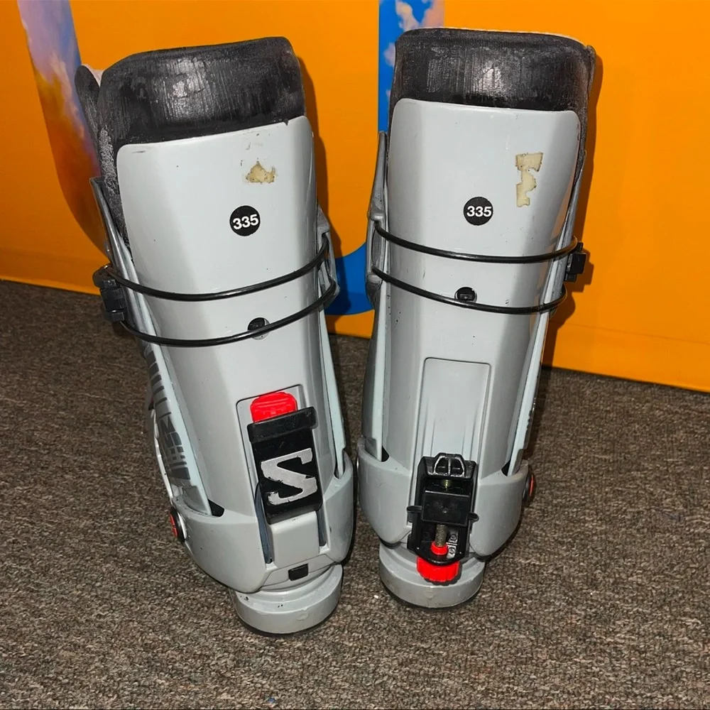 Salomon SX 91 Grey Downhill Ski Boots VINTAGE
